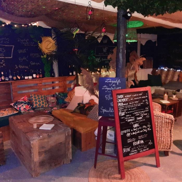 Le Restaurant - La Guinguette du Brasseur - Jonquières - Restaurant Terrasse Orange